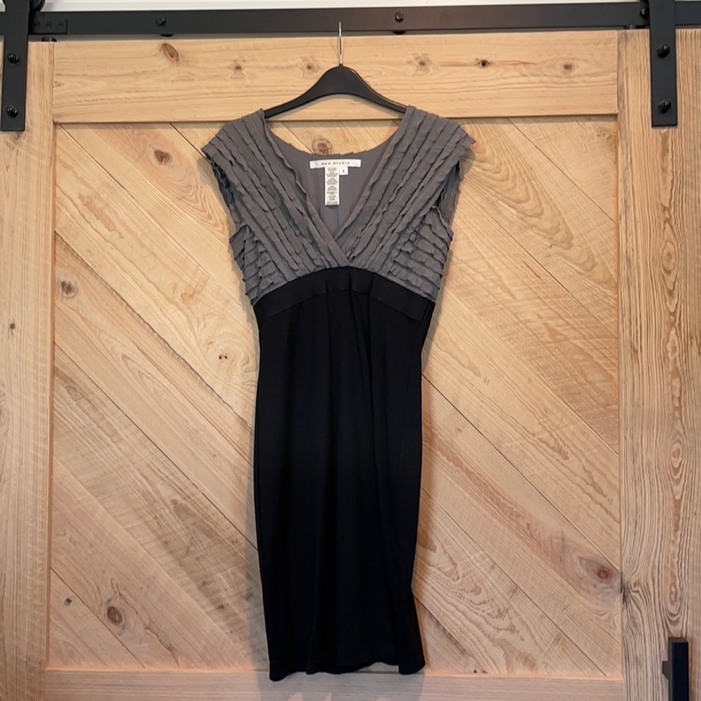 Max studio  gray/black dress